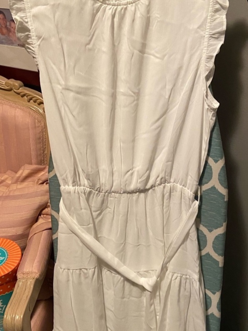 NWOT Never worn Dokotoo woman’s white ruffle dress Size S - Picture 5 of 6